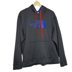 The North Face‎ Men's XL Charcoal Gray Hoodie Pullover Logo Drawstring Pocket
